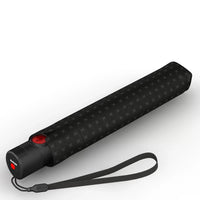 Knirps U.200 Ultra Light Duomatic - Paraguas de Mano (color: azul con recubrimiento negro)