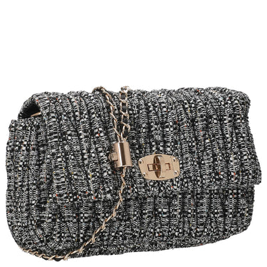 Seidenfelt Floro - Umhängetasche 24 cm (black&white) - Ansicht 5