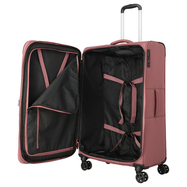 Travelite Kick Off - 4-Rollen-Trolley L 78 cm erw. (blush)
