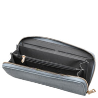 Seidenfelt Smilla - Damen- Geldbörse 19 cm (denim in blue) - Ansicht 2