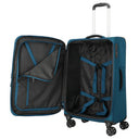 Travelite Kick Off - 4-Rollen-Trolley M 67 cm erw. (petrol)