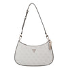 Guess Noelle II Top Zip - Bolso de hombro 28 cm (logo latte/marrón)