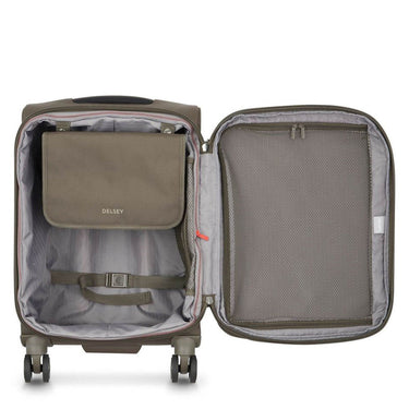 Delsey Paris Helium Dlx 2.0 Slim Line - 4 - Rollen - Kabinentrolley 55 cm (mokka) - Markenkoffer