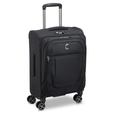 Delsey Paris Helium Dlx 2.0 Slim Line - 4 - Rollen - Kabinentrolley 55 cm (schwarz) - Markenkoffer