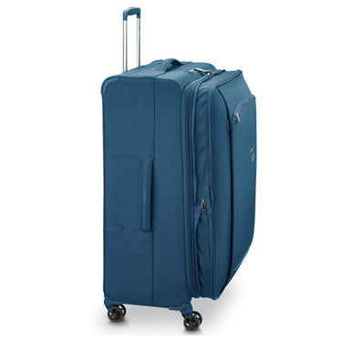 Delsey Paris Montmartre Air 2.0 - 4 - Rollen - Trolley 77 cm erw. (recycelt) (blau) - Markenkoffer
