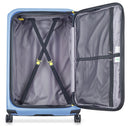 Delsey Paris Securitime - 4 - Rollen - Trolley L 77 cm erw. (lavendelblau) - Markenkoffer