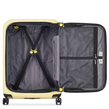 Delsey Paris Securitime - 4 - Rollen - Trolley M 66 cm erw. (blassgelb) - Markenkoffer
