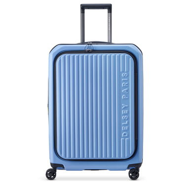 Delsey Paris Securitime - 4 - Rollen - Trolley M 66 cm erw. (lavendelblau) - Markenkoffer