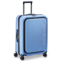 Delsey Paris Securitime - 4 - Rollen - Trolley M 66 cm erw. (lavendelblau) - Markenkoffer