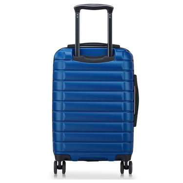 Delsey Paris Shadow 5.0 - 4 - Rollen - Kabinentrolley mit Vordertasche S 55 cm erw. USB (blau) - Markenkoffer