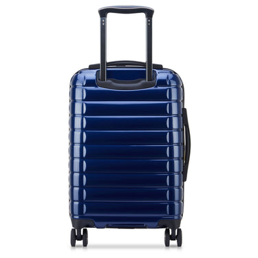 Delsey Paris Shadow 5.0 - 4 - Rollen - Kabinentrolley mit Vordertasche S 55 cm erw. USB (marineblau) - Markenkoffer