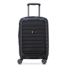 Delsey Paris Shadow 5.0 - 4 - Rollen - Kabinentrolley mit Vordertasche S 55 cm erw. USB (schwarz) - Markenkoffer