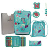 DerDieDas ErgoFlex Easy - Mochila escolar Set 5 piezas 950 g (Deep Ocean)