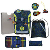 DerDieDas ErgoFlex Easy - Mochila escolar Set 5 piezas 950 g (Deep Ocean)