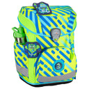 DerDieDas ErgoFlex Easy Superflash Neon - Schulranzen Set 5tlg. 950 g (Monster) - Markenkoffer