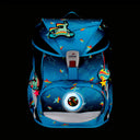 DerDieDas ErgoFlex Exklusiv LED - Schulranzen Set 5tlg. 800g (Rainbow Star) - Markenkoffer