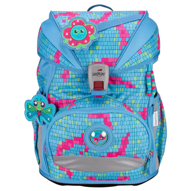 DerDieDas ErgoFlex Superlight - Schulrucksack Set 5tlg. 650g (Happy Pixel) - Markenkoffer