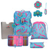 DerDieDas ErgoFlex Superlight - Set de mochila escolar 5 piezas 650g (Happy Pixel)