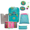 DerDieDas ErgoFlex Tiny Exklusiv Superflash - Mochila escolar Set 5 tlg. 900g (Paradise)