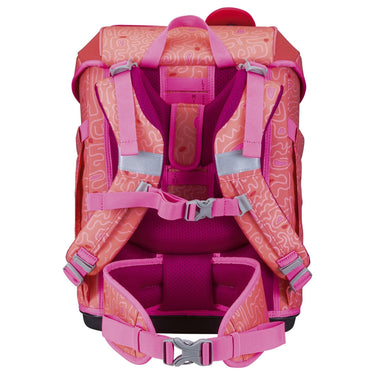 DerDieDas ErgoFlex Tiny Exklusiv Superflash - Schulranzen Set 5 tlg. (Coral Reef) - Markenkoffer