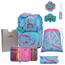 DerDieDas ErgoFlex Tiny - Schulranzen Set 5tlg. 900g (Happy Pixel) - Markenkoffer