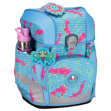 DerDieDas ErgoFlex Tiny - Schulranzen Set 5tlg. 900g (Happy Pixel) - Markenkoffer