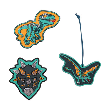 DerDieDas Zubehör Wechselbuttons 3tlg. (Dino Time) - Markenkoffer