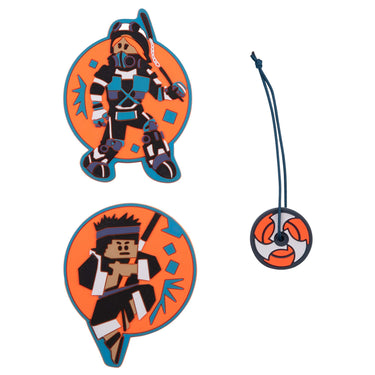 DerDieDas Zubehör Wechselbuttons 3tlg. (Ninja Fighter) - Markenkoffer