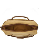 Dermata - Reisetasche Canvas/Leder Kombination 50 cm (brown) - Markenkoffer
