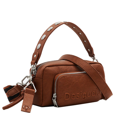 Desigual Half Logo - Umhängetasche 22 cm (cuero west) - Markenkoffer
