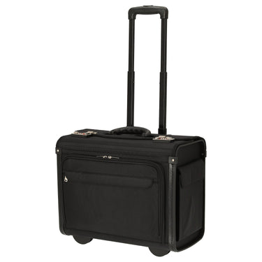 D&N Business - 2 - Rollen Businesstrolley 46 cm Polyester (schwarz) - Markenkoffer