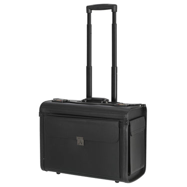 D&N Business - 2 - Rollen Pilotenkoffer 48 cm PU (schwarz) - Markenkoffer