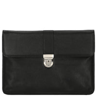 D&N Easy Business - Schreibmappe 27 cm Leder (schwarz) - Markenkoffer