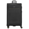 D&N Travel Line 9704 - Maleta de 4 ruedas L 78 cm expansión (negro)