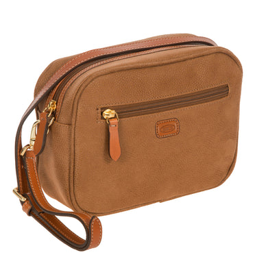 Brics Life Mini - Bolso bandolera 24 cm (color: camel)