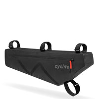 Cyclite Bolsa de cuadro / 02 - Bolsa de cuadro (Bikepacking) 38 cm (negro)