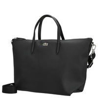 Lacoste L.12.12 Concept Tote - Bolso de mano 28 cm (negro)