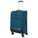 Travelite Kick Off - 4-Rollen-Trolley M 67 cm erw. (petrol)