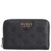 Guess Ella Logo SLG Medium Zip - Cartera 4cc 14 cm (black logo)