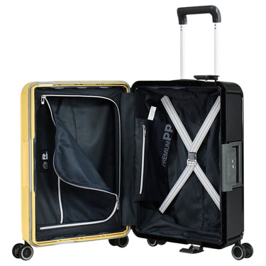 Eminent VERTICA - 4 - Rollen - Kabinentrolley 55 cm (schwarz/gelb) - Markenkoffer