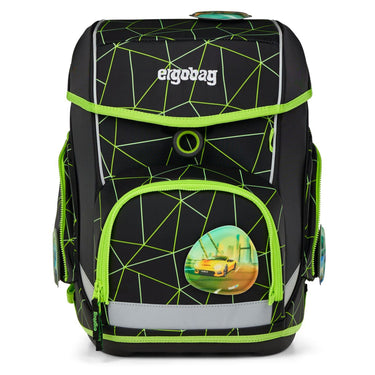 Ergobag Cubo "Lumi" - Schulranzen Set 5tlg. Modell 2025 (CyBär Race) - Markenkoffer