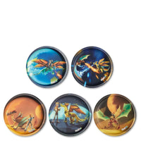 Ergobag Zubehör Klettie - Set 5 tlg. matt (Flugdrache) - Markenkoffer