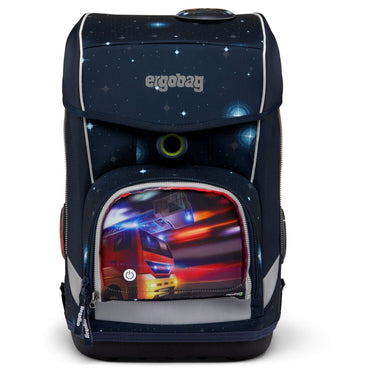 Ergobag Zubehör Pack / Cubo / Cubo light Zippies "LED" - Zip Fronttasche (Feuerwehr) - Markenkoffer