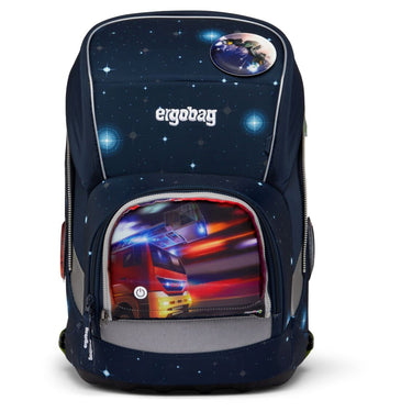 Ergobag Zubehör Pack / Cubo / Cubo light Zippies "LED" - Zip Fronttasche (Feuerwehr) - Markenkoffer