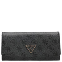 Guess Laurel II SLG Flap - Cartera 6 tarjeteros 20 cm (logo en color hueso)