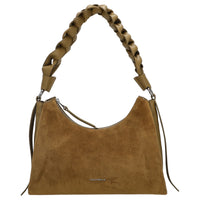 Coccinelle Boheme Suede Bimaterial - Bolso de hombro 30 cm (hierba marina/hierba marina)