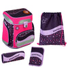 Scooli EasyFit Glow DIN - Set de mochila escolar 5 piezas (Heartbeat)