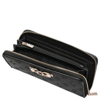 Guess Anise SLG Large Zip - Cartera 12 tarjeteros 20 cm (logo negro)