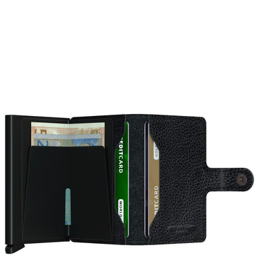 Secrid Vegetable Tanned Miniwallet - Cartera RFID 6.5 cm (color: negro-negro)