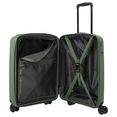 Travelite Air Stripe - 4-Rollen-Kabinentrolley S 55 cm erw. (green)